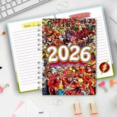Carnet fantasy bordeaux lunettes dorées