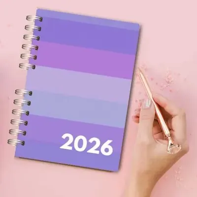 Agenda 2026 personnage kawaii bleu