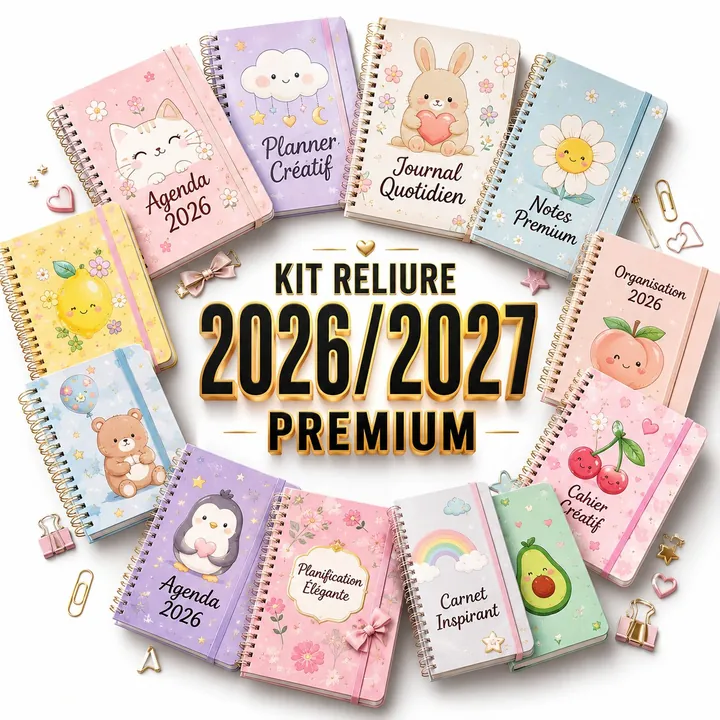 Kit de Reliure Premium 2026/2027 — édition complète